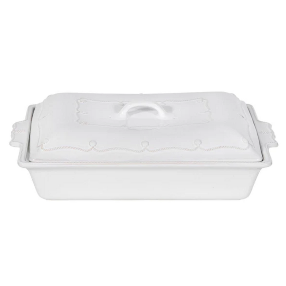 Berry & Thread Rectangular Baker with Lid, 13"