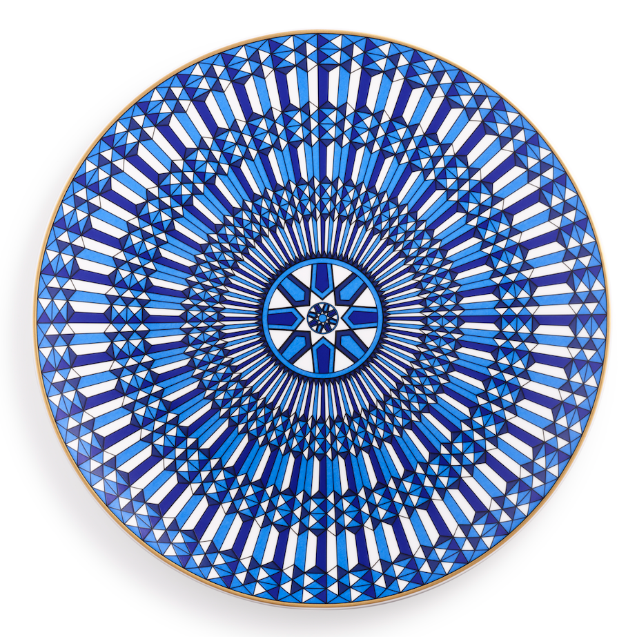 Arcadia Charger Plate, Blue