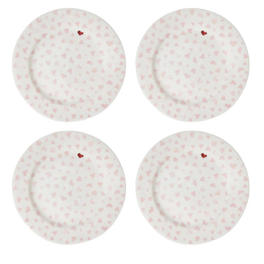 Love You More Dessert/Salad Plate, Set of 4