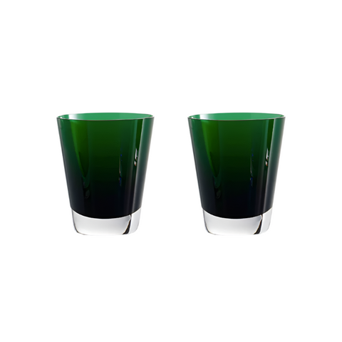 Mosaïque Tumbler, Green, Set of 2