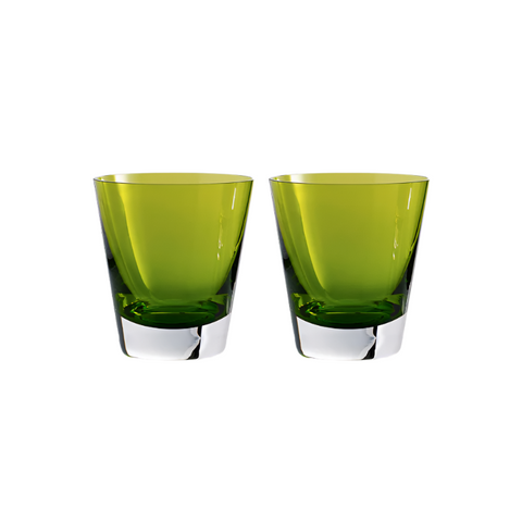 Mosaïque Tumbler, Moss, Set of 2