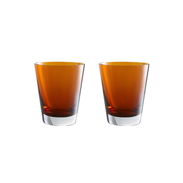 Mosaïque Tumbler, Orange, Set of 2