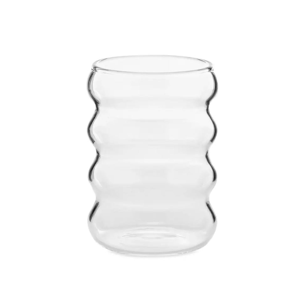 Jumbo Ripple Glass, Set of 2