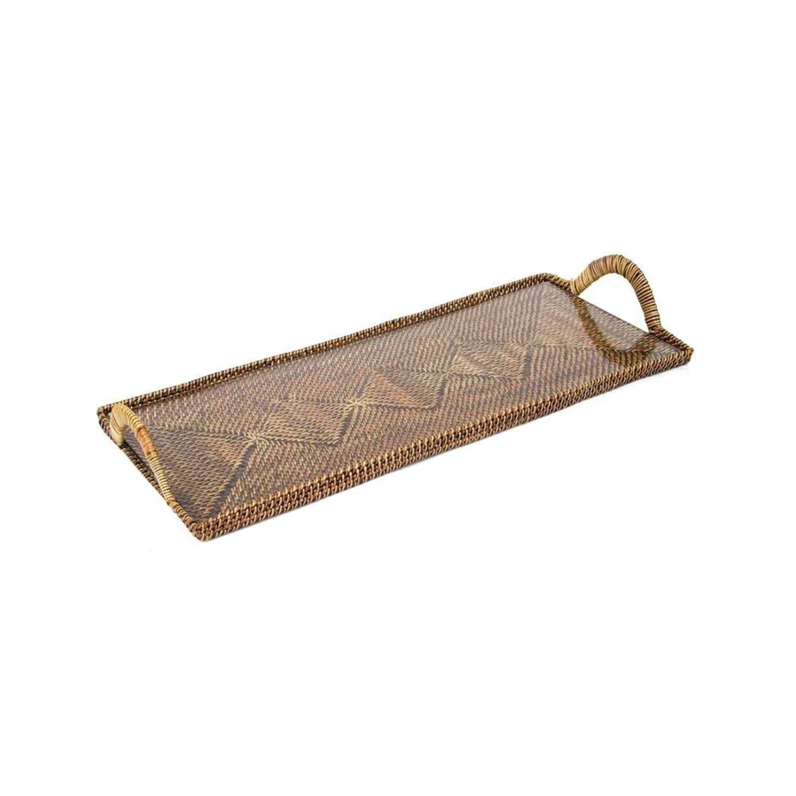 Rectangular Tray with Glass Large