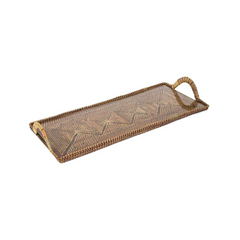 Rectangular Tray with Glass Large