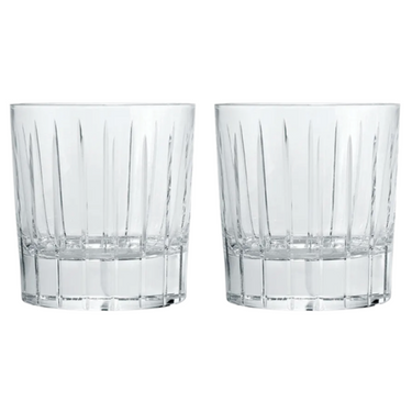 Iriana Crystal Double Old Fashioned Glass, Set of 2