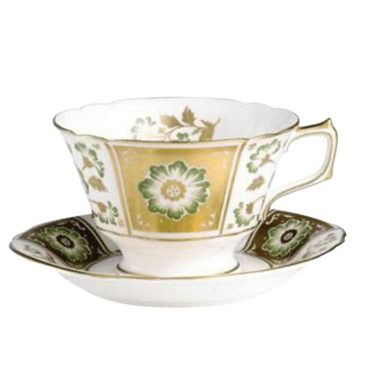 Derby Panel Green Tea Saucer