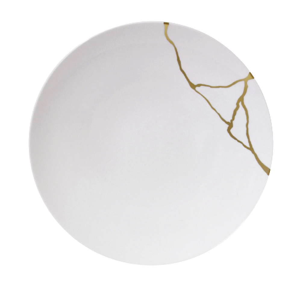 Kintsugi Sarkis Coupe Dinner Plate