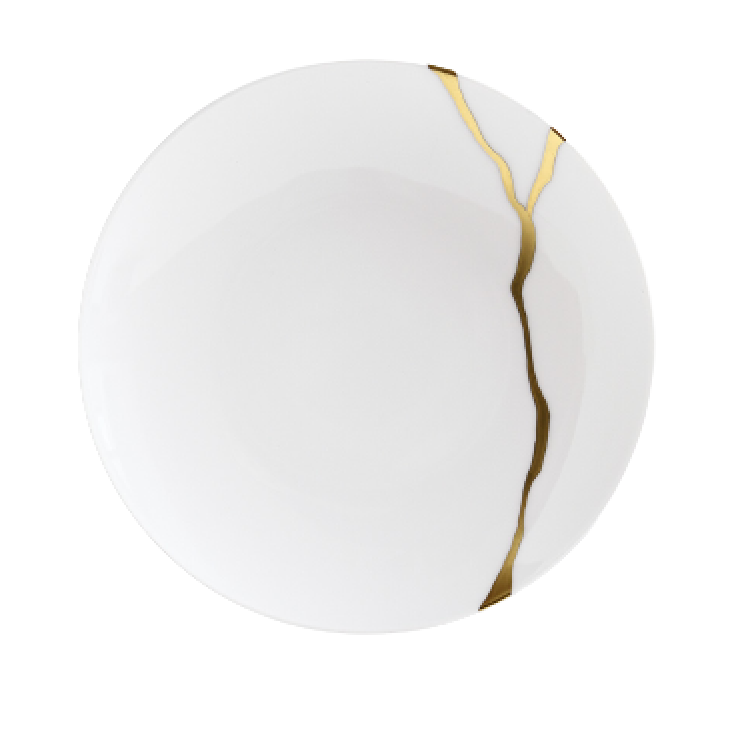 Kintsugi Sarkis Coupe Bread & Butter Plate