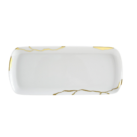 Kintsugi Sarkis Rectangular Cake Plate