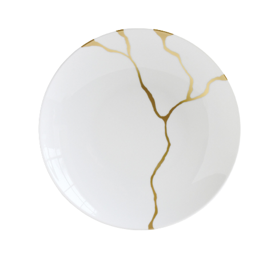 Kintsugi Sarkis Deep Round Dish