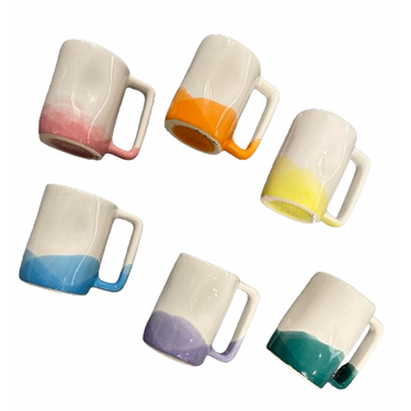 Rainbow Mugs Tall, Set of 6