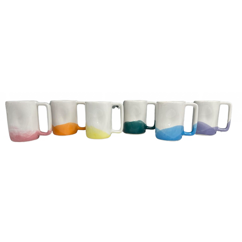 Rainbow Mugs Tall, Set of 6