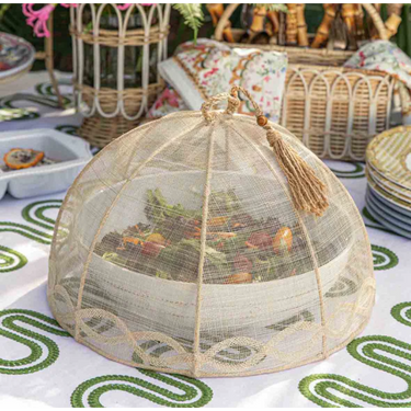 Tuileries Garden Mesh Round Food Cover, Set of 2