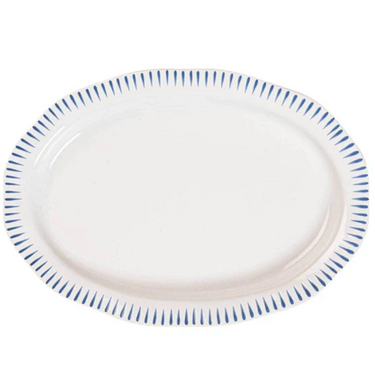 Sitio Stripe 17" Serving Platter