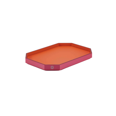 Octogone Tray, Orange