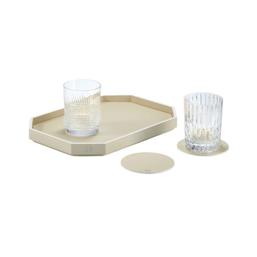 Octogone Tray, Ivory