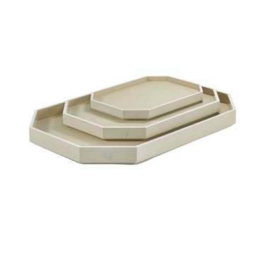 Octogone Tray, Ivory