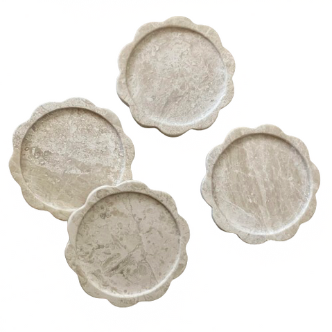 Sun Coaster, Oyster, Set of 4