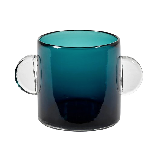 Wind & Fire Vase, Dark Blue
