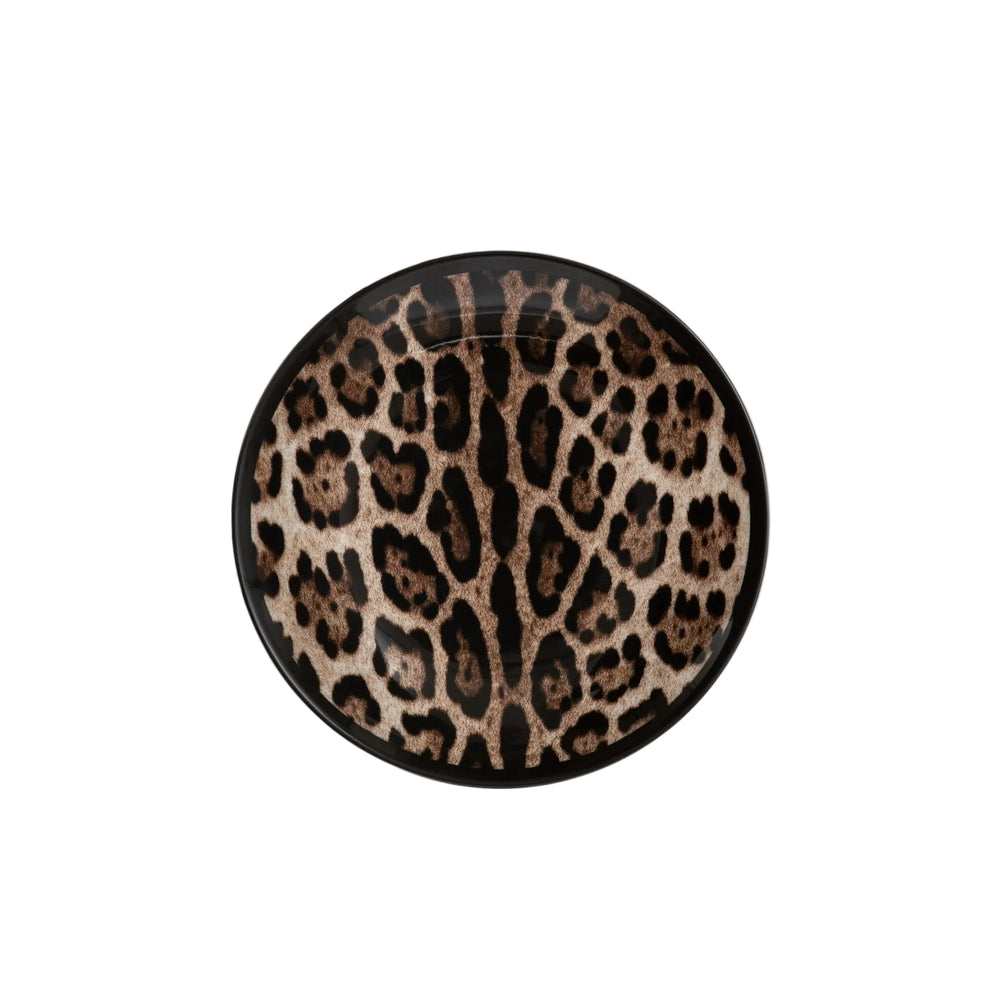 Leopardo Porcelain Dessert Plates, Set of 2
