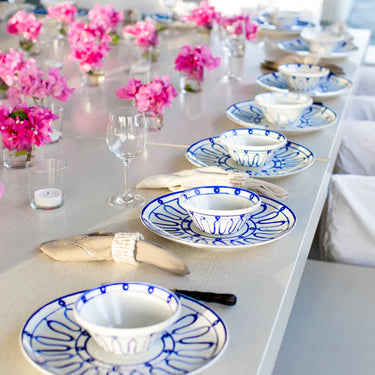 Kyma Dinnerware, Blue