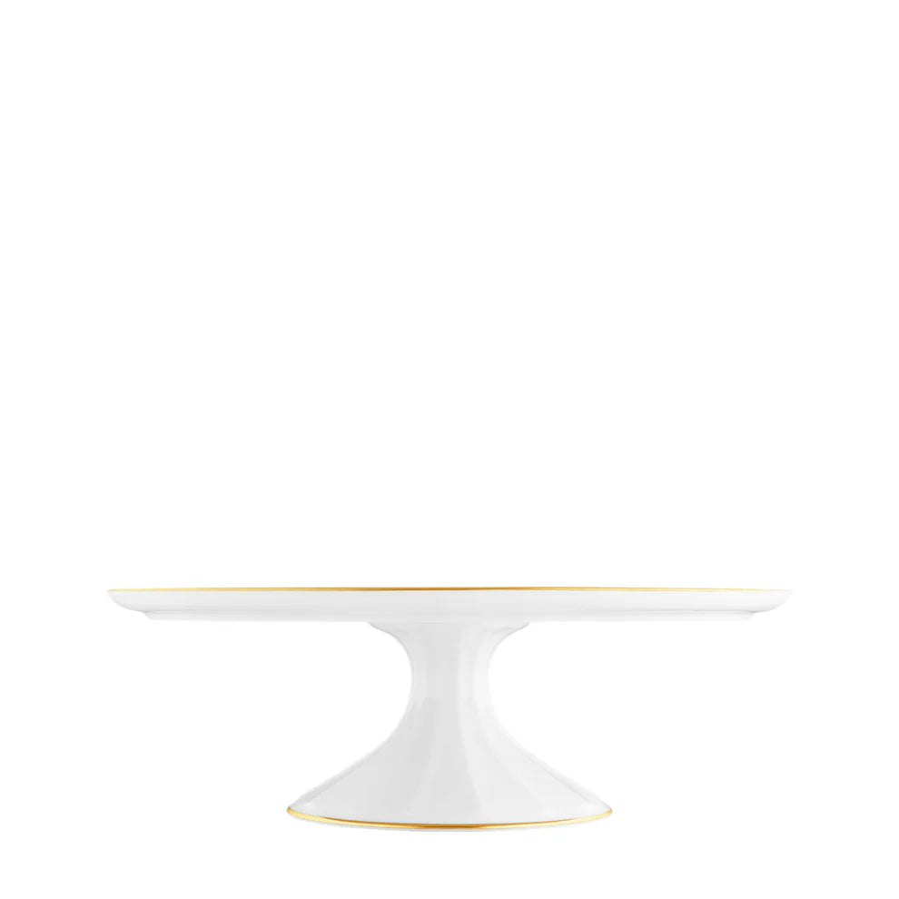Grecque Mille Fleurs Footed Cake Plate