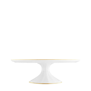 Grecque Mille Fleurs Footed Cake Plate