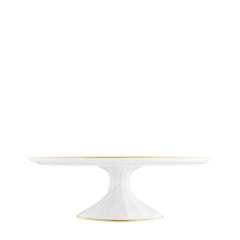 Grecque Mille Fleurs Footed Cake Plate
