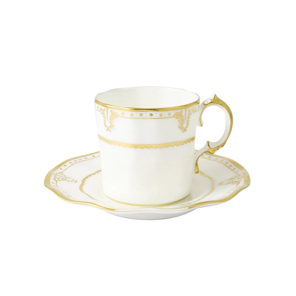 Elizabeth Gold Coffee Cup & Saucer