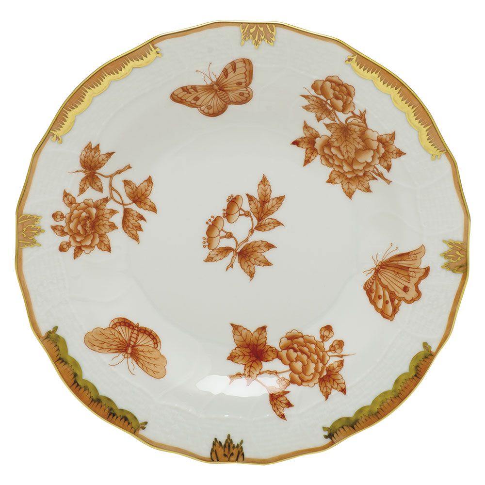 Fortuna  Dessert Plate in Rust