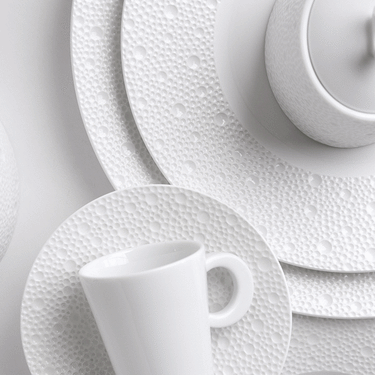 Ecume White Tea Cup & Saucer
