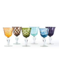 Cuttings Wine Glasses, Set of 6
