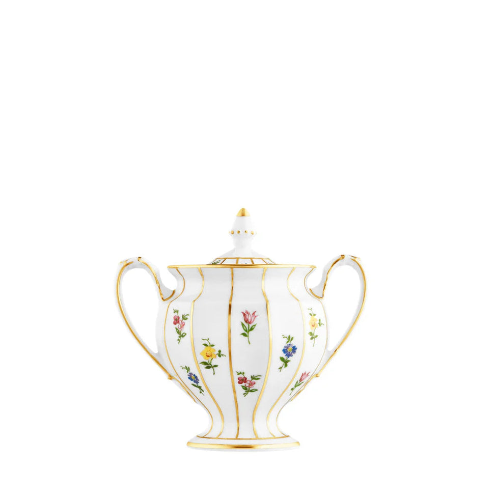 Grecque Mille Fleurs Covered Sugar Bowl