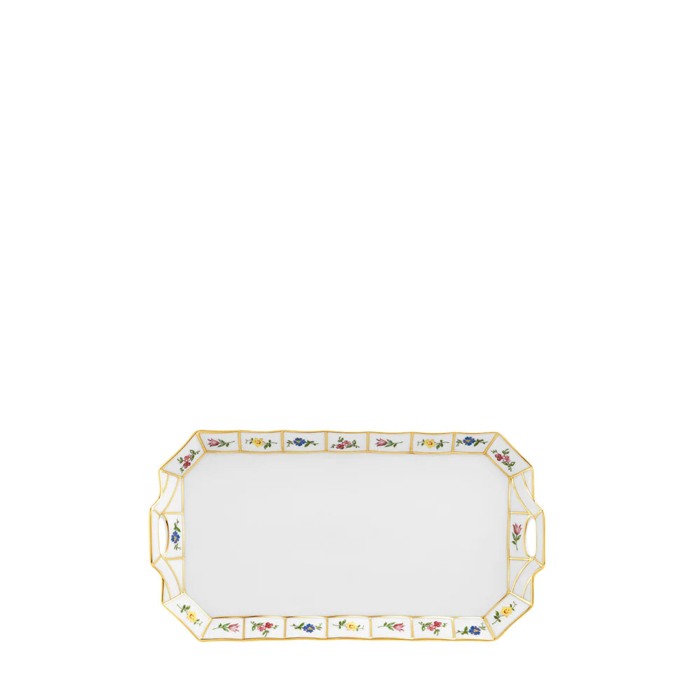 Grecque Mille Fleurs Tray for Creamer & Sugar