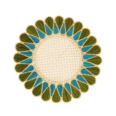 Drops Placemat, Set of 4, Olive