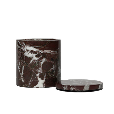 Marble Candle, Red