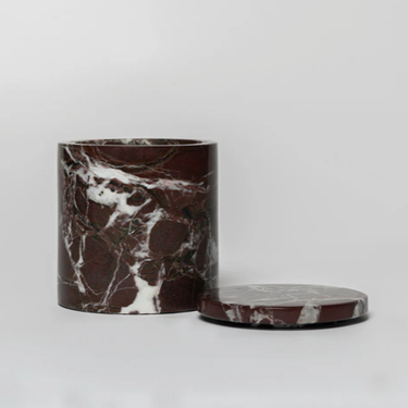 Marble Candle, Red