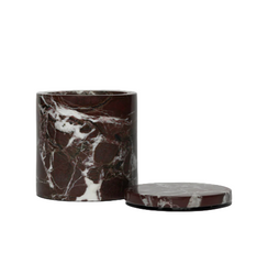 Marble Candle, Red