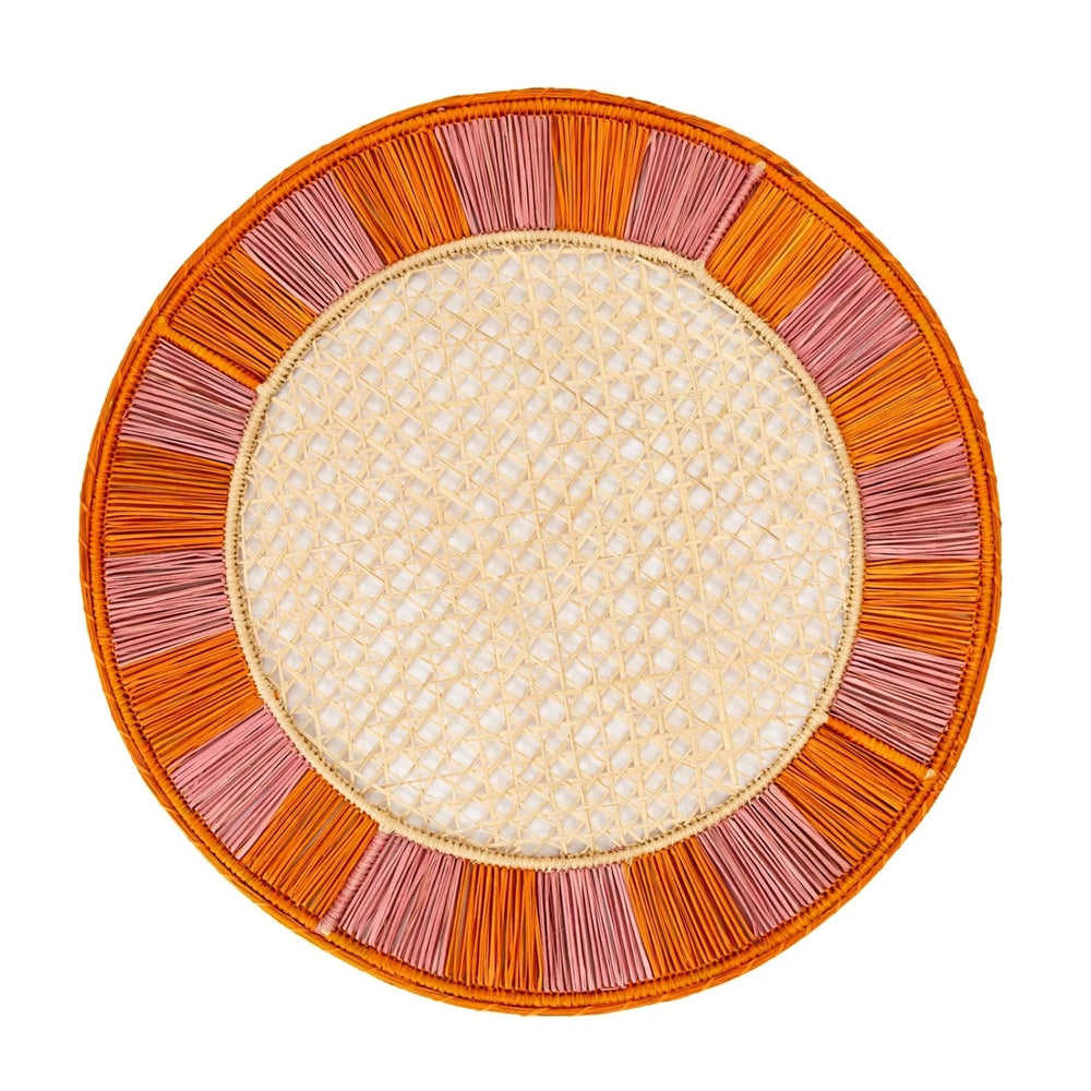 Twist Placemat, Set of 4, Orange