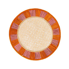 Twist Placemat, Set of 4, Orange