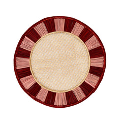 Twist Placemat, Set of 4, Burgundy