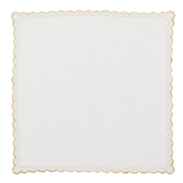 Arches Napkin, White & Gold, Set of 4