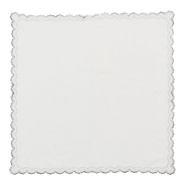 Arches Napkin, White & Silver, Set of 4