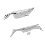 Silver-Plated Swan & Pelican Knife Rest Set