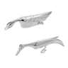 Silver-Plated Swan & Pelican Knife Rest Set