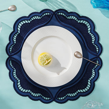 Oyster Faux Leather Placemats, Set of 2