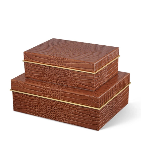 Classic Croc Leather Box – AnnSandra