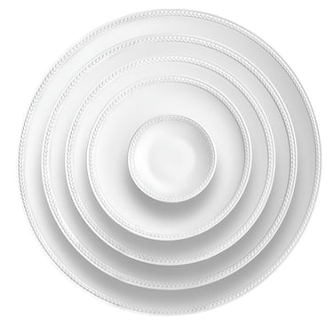 Soie Tressée Dinnerware, White