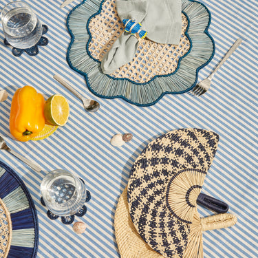 Breezy Placemat, Set of 4, Sky Blue